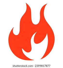 Fire flame logo vector illustration.