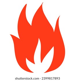 Fire flame logo vector illustration.