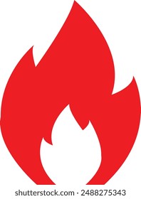 Plantilla de diseño de Ilustración vectorial con logotipo Fire flame.