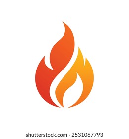 Fire flame logo vector illustration design template. vector fire flames sign illustration isolated. fire icon