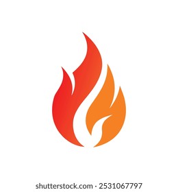 Fire flame logo vector illustration design template. vector fire flames sign illustration isolated. fire icon