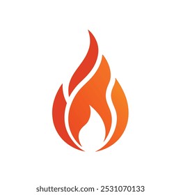 Fire flame logo vector illustration design template. vector fire flames sign illustration isolated. fire icon