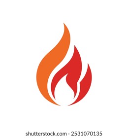 Fire flame logo vector illustration design template. vector fire flames sign illustration isolated. fire icon