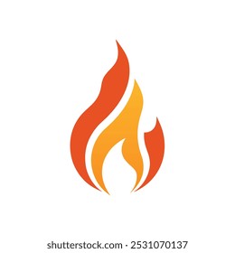 Fire flame logo vector illustration design template. vector fire flames sign illustration isolated. fire icon