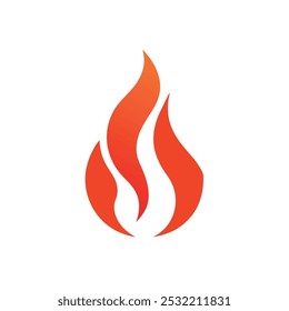 Fire flame logo vector illustration design template. vector fire flames sign illustration isolated. fire icon