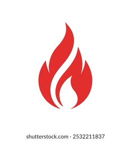 Brandflamme Logo, Vektorgrafik-Designvorlage. Vektorfeuerflammen, Zeichengrafik einzeln. Feuersymbol