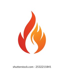 Fire flame logo vector illustration design template. vector fire flames sign illustration isolated. fire icon