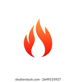 Fire flame logo vector illustration design template. vector fire flames sign illustration isolated. fire icon	
