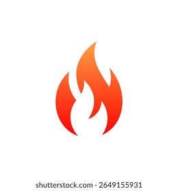Fire flame logo vector illustration design template. vector fire flames sign illustration isolated. fire icon	