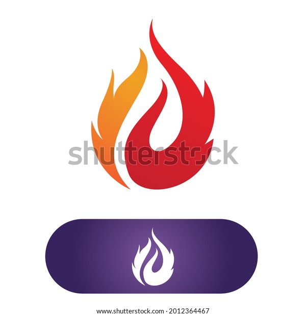 Fire flame logo\
vector illustration\
design
