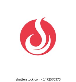 Fire flame logo vector ilustration