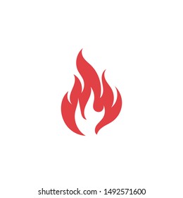Fire flame logo vector ilustration