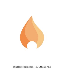 Llama de fuego Logo Vector, petróleo, gas y concepto de logotipo de energía