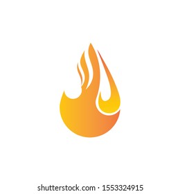 Fire flame Logo vector Template