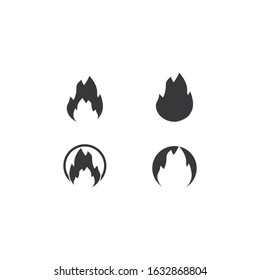 Fire flame Logo vector Template