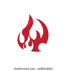 Fire flame Logo vector Template