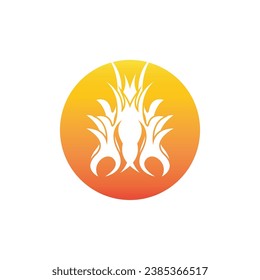 Fire Flame Logo Vector Template Illustration