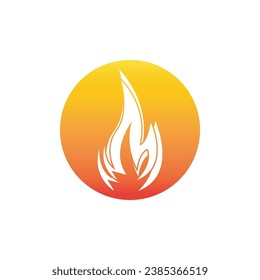 Fire Flame Logo Vector Template Illustration