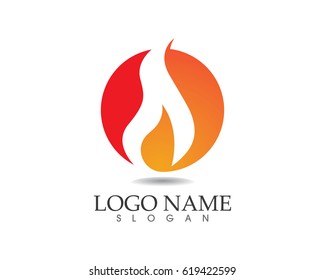 Fire flame logos