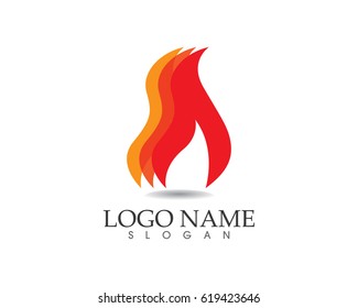 Fire flame logos