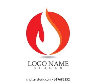 Fire flame logos