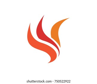 Fire flame logos Template