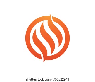 Fire flame logos Template