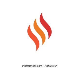 Fire flame logos Template