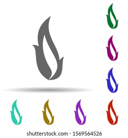Fire, flame in multi color style icon. Simple glyph, flat vector of fire icons for ui and ux, website or mobile application