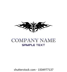 Fire flame nature logo and smoke symbols icons template