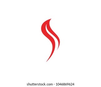 Fire flame nature logo and symbols icons template
