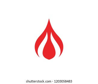 Fire flame nature logo and symbols icons template
