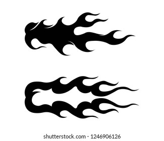 Fire flame nature logo and symbols icons template
