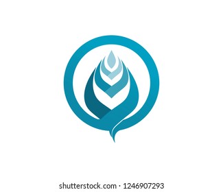 Fire flame nature logo and symbols icons template