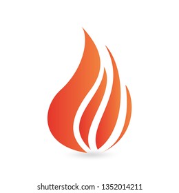 Fire flame nature logo and symbols icons template 