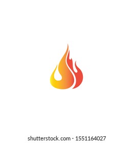 Fire flame nature logo and symbols icons template
