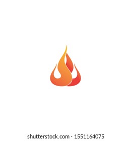 Fire flame nature logo and symbols icons template