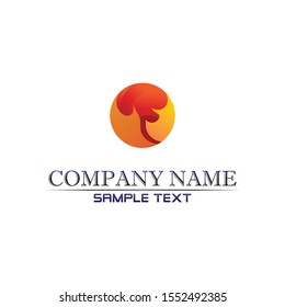 Fire flame nature logo and symbols icons template