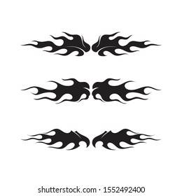 Fire flame nature logo and symbols icons template