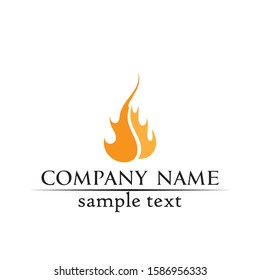 Fire flame nature logo and symbols icons template
