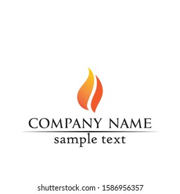 Fire flame nature logo and symbols icons template