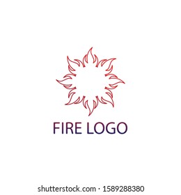Fire flame nature logo and symbols icons template