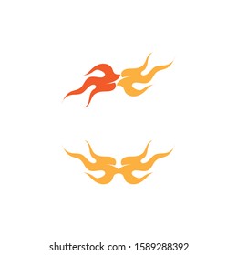 Fire flame nature logo and symbols icons template