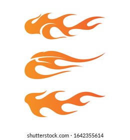 Fire flame nature logo and symbols icons template