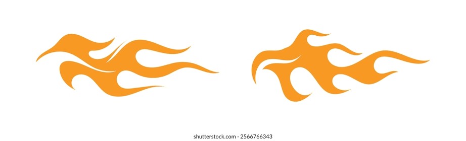 Fire flame nature logo and symbols icons template vector