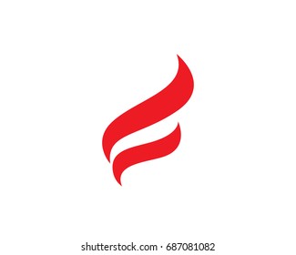 Fire flame nature logo and symbols icons template
