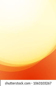 Fire Flame on Background orange and red color with Glow Space. Modern Bright Wallpaper of Energy with Light Area for Copy.