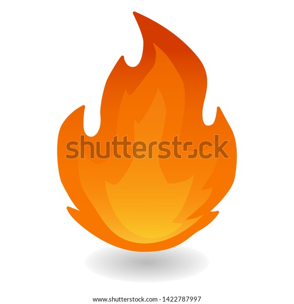 Fire Flame Red Hot Small Flames Stock Vector Royalty Free 1422787997