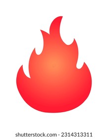 Fire flame shape vector illustration