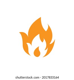 fire flame sign icon vector